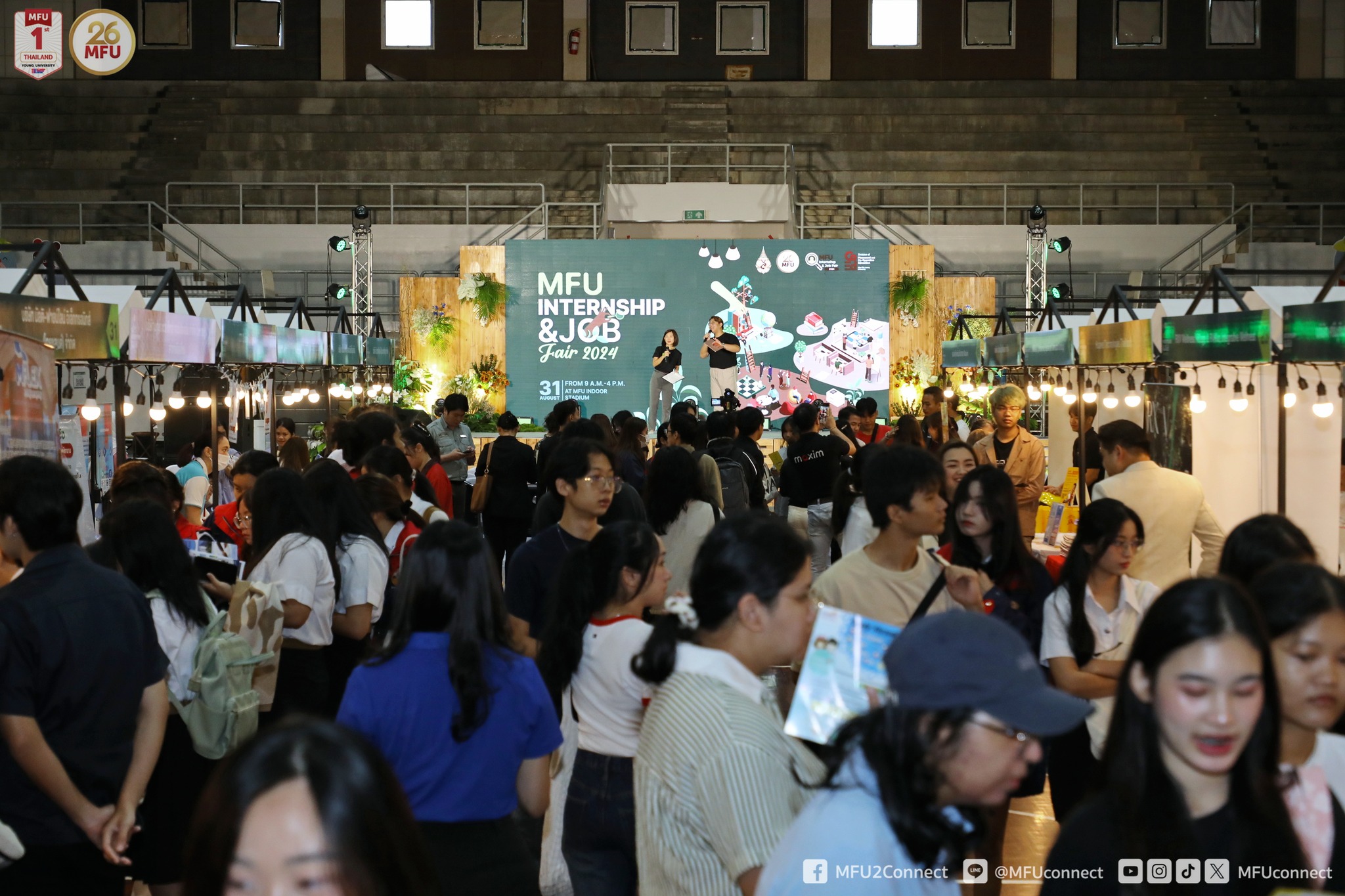 มฟล. จัด MFU Internship & Job Fair 2024 ดึงผู้ประกอบการพบนักศึกษา มุ่งพัฒนาบัณฑิตตอบโจทย์ตลาดแรงงานยุคใหม่ ภายใต้ยุทธศาสตร์พัฒนากำลังคนเพื่ออนาคต