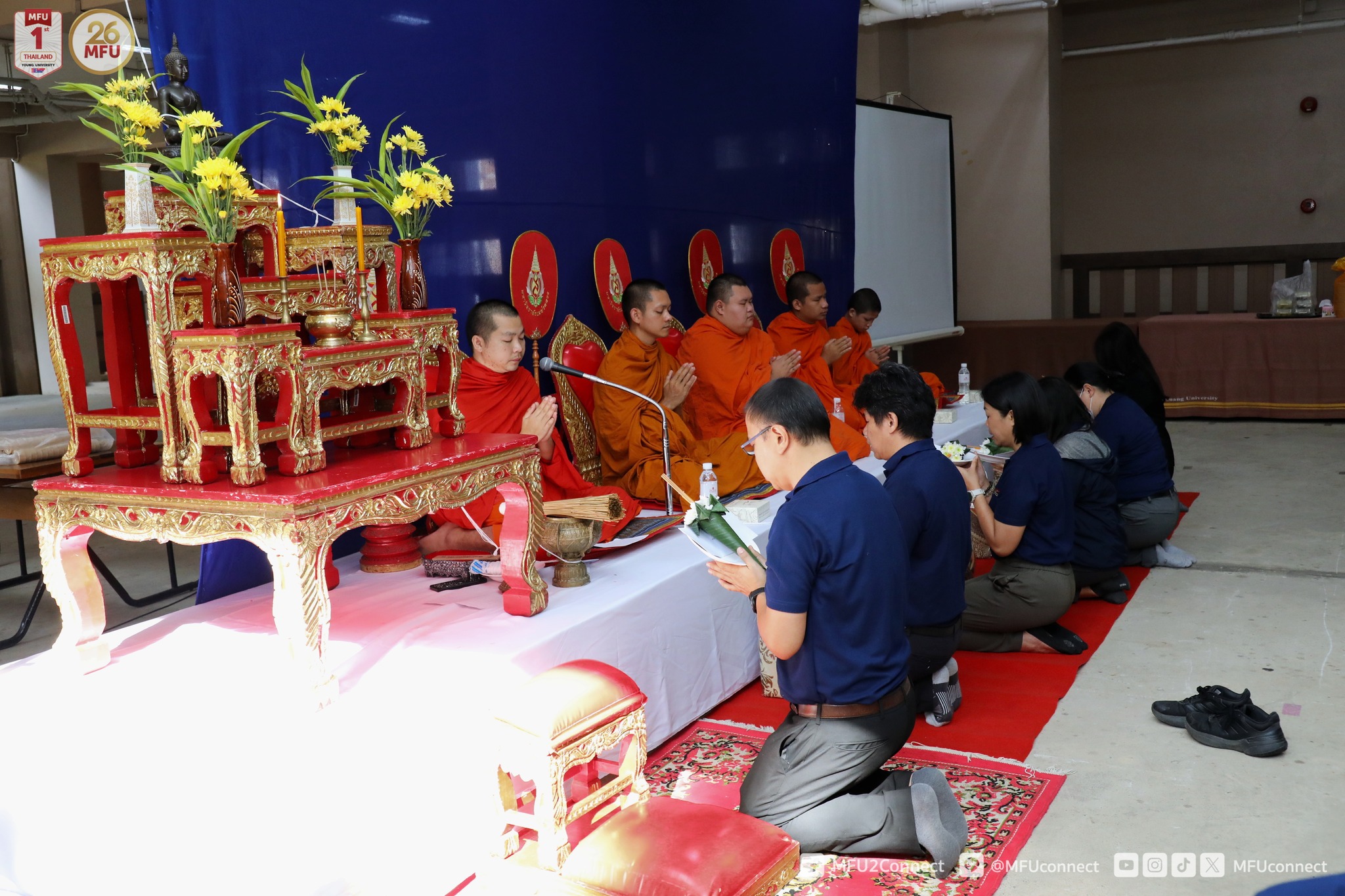 พิธีทำบุญวันครบรอบการก่อตั้งศูนย์เครื่องมือวิทยาศาสตร์และเทคโนโลยี มฟล. ประจำปี 2568